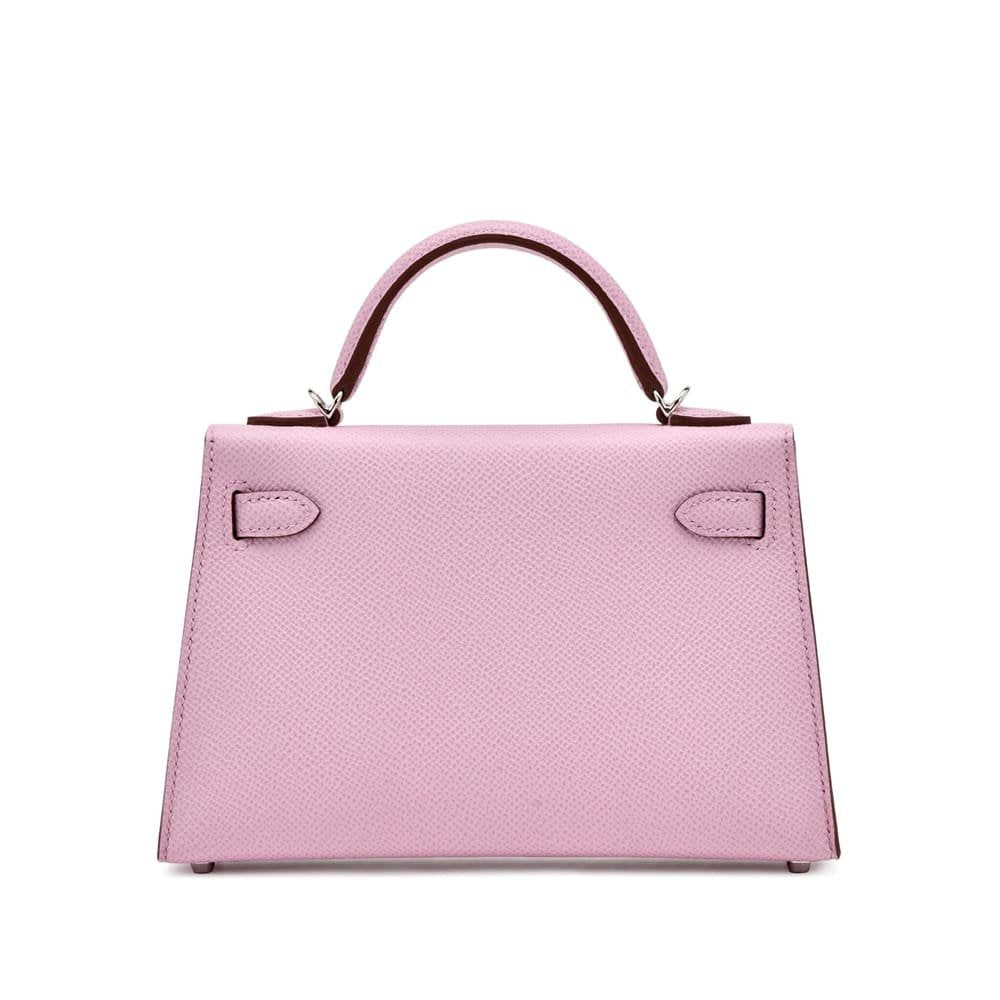 Hermès Mauve Sylvestre Epsom Mini Kelly 20 Palladium Hardware