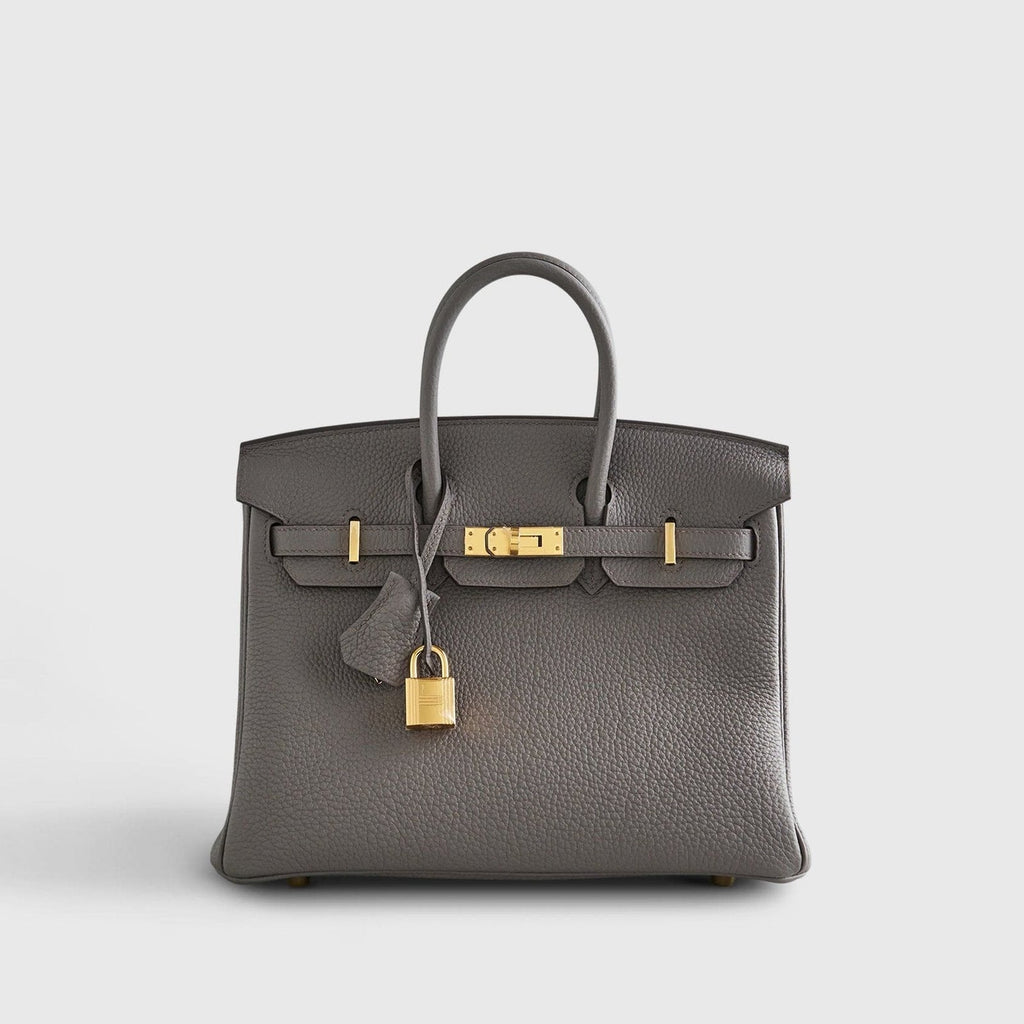 Hermès Birkin 25 Togo Gris Etain Gold Hardware