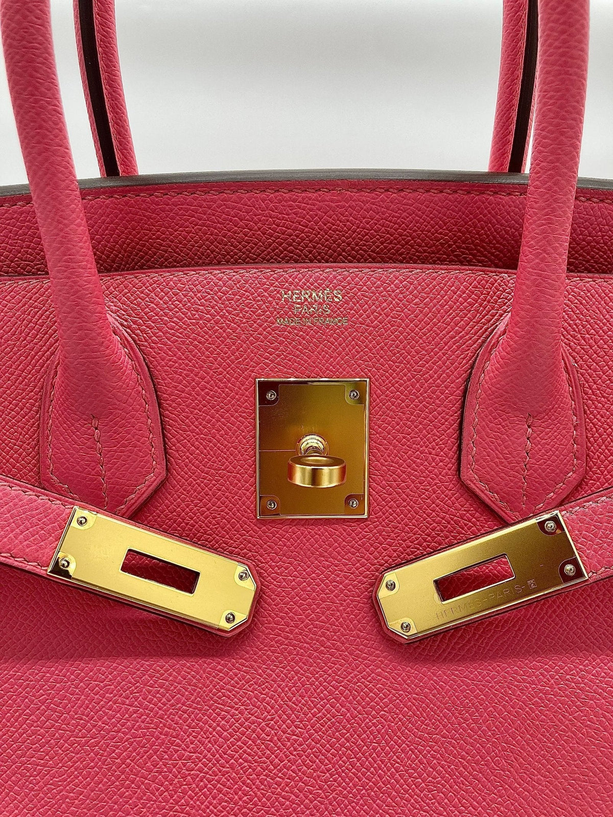 Hermès Rose Azalee Birkin 30 Epsom Gold Hardware