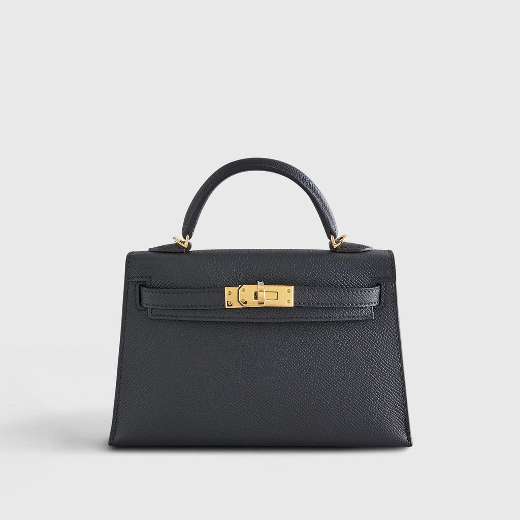 Hermès Kelly Mini Epsom Sellier Black Gold Hardware