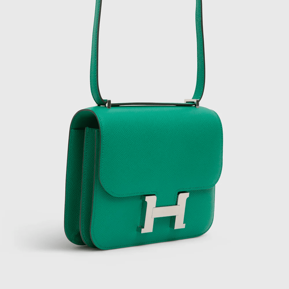Hermès Constance 18 Epsom Vert Jade Palladium Hardware