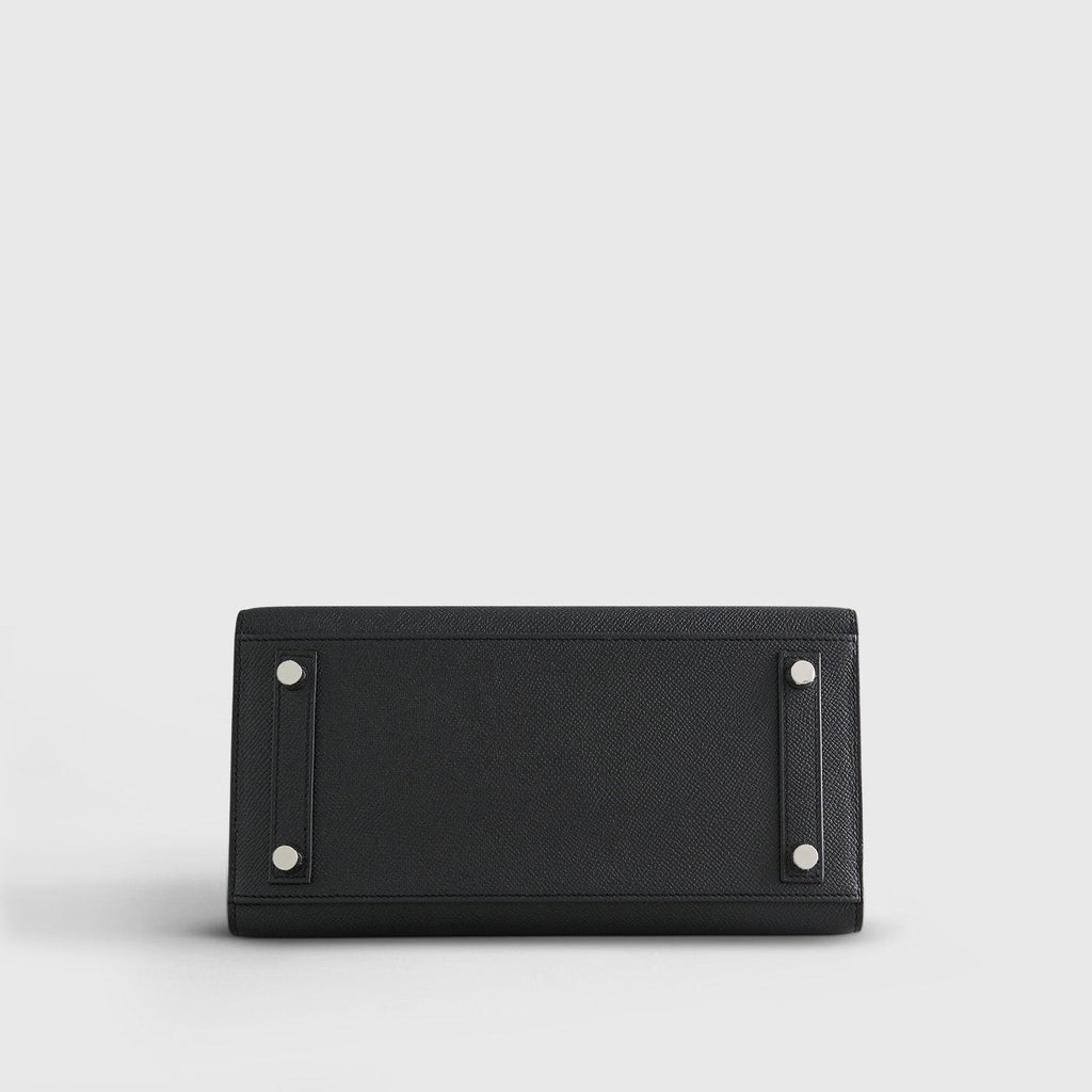Hermès Birkin 25 Epsom Black Electrum Sellier