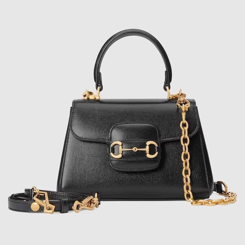 GUCCI HORSEBIT 1955 MINI BAG (BLACK)