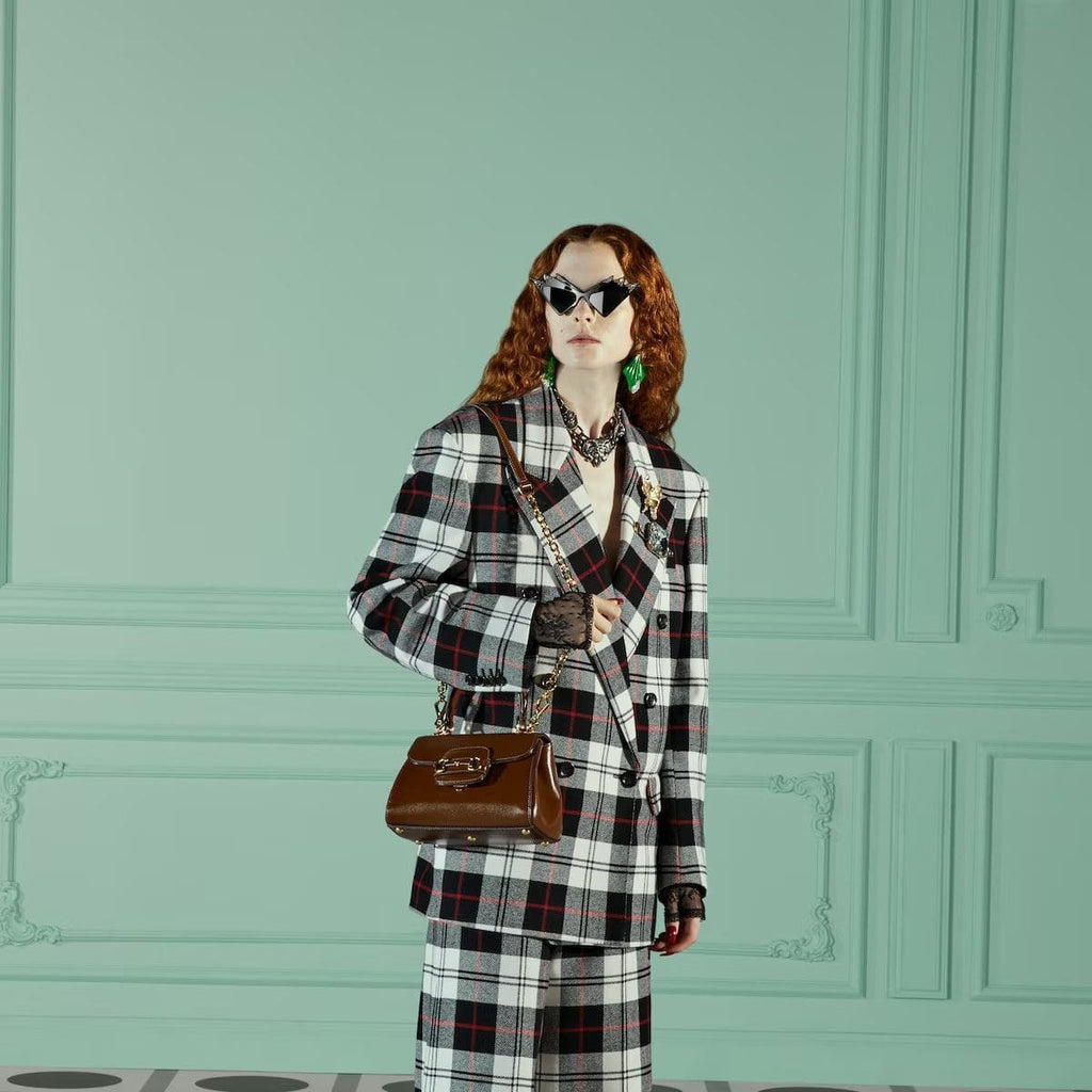 GUCCI HORSEBIT 1955 MINI BAG(BROWN)