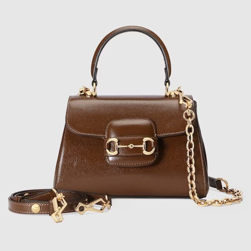 GUCCI HORSEBIT 1955 MINI BAG(BROWN)