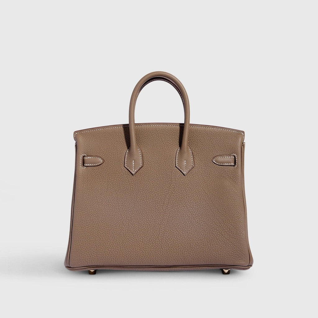 Hermès Birkin 25 Togo Etoupe Retourne Gold Hardware