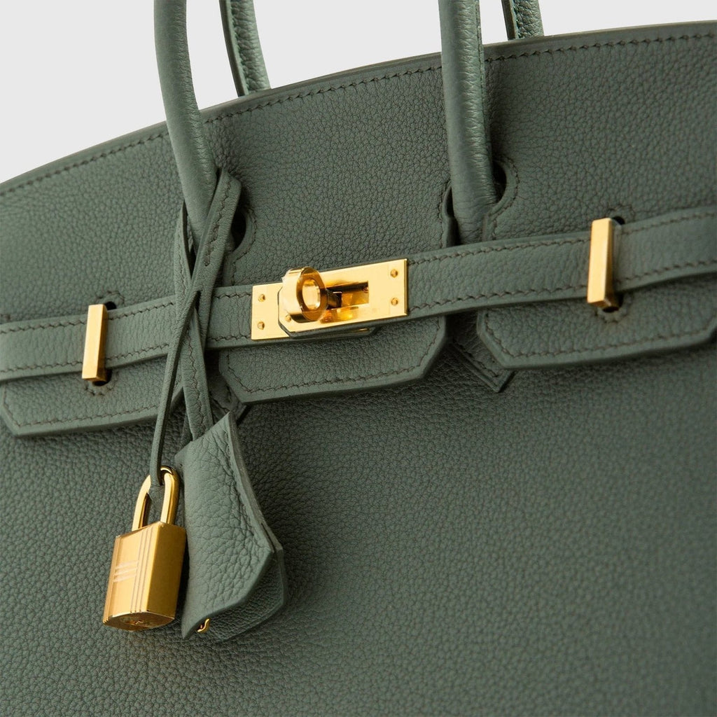 Hermès Birkin 25 Togo Vert Amande Gold Hardware Retourne