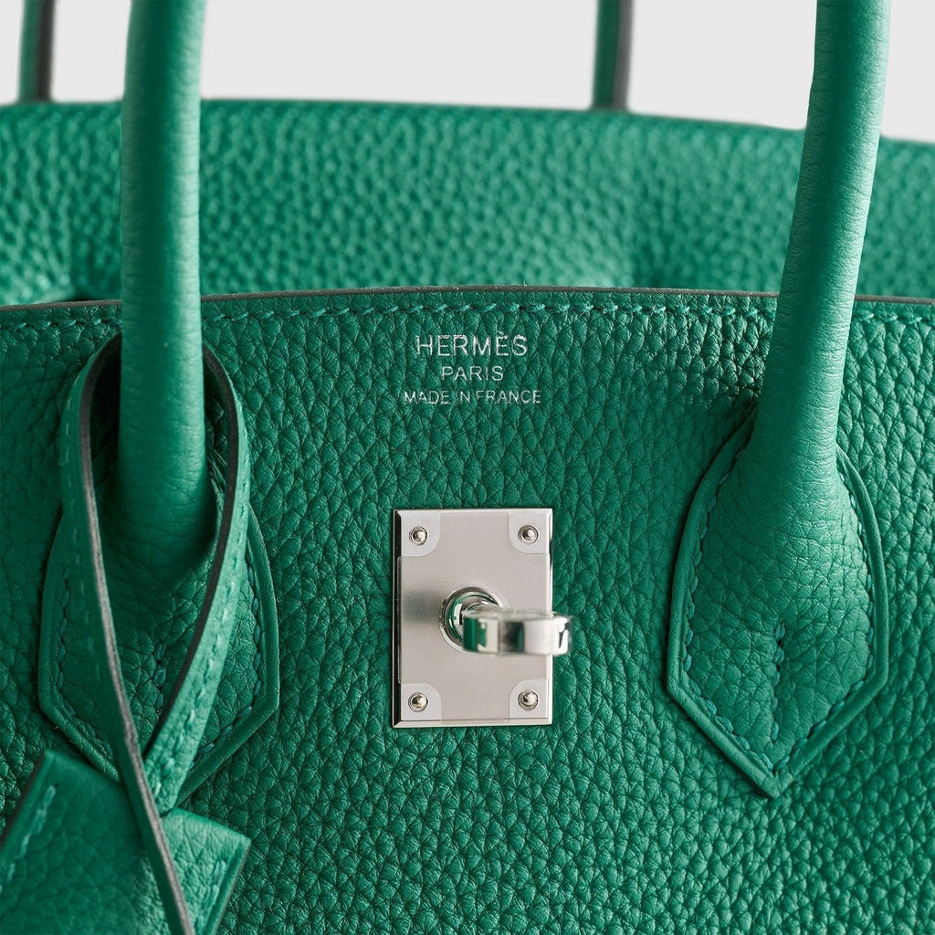 Hermès Birkin 25 Togo Vert Vertigo Palladium Hardware