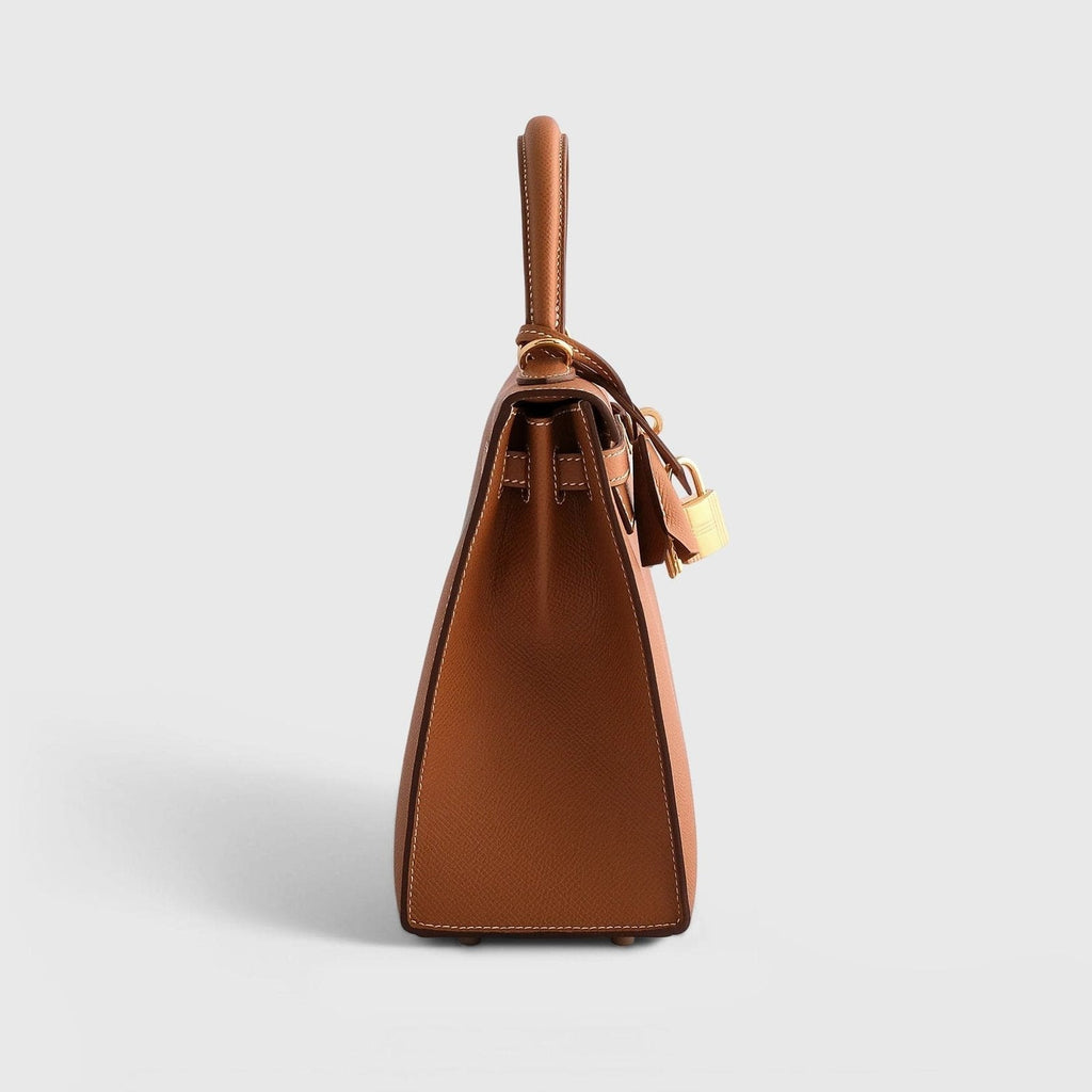 Hermès Kelly 25 Epsom Gold Sellier Gold Hardware