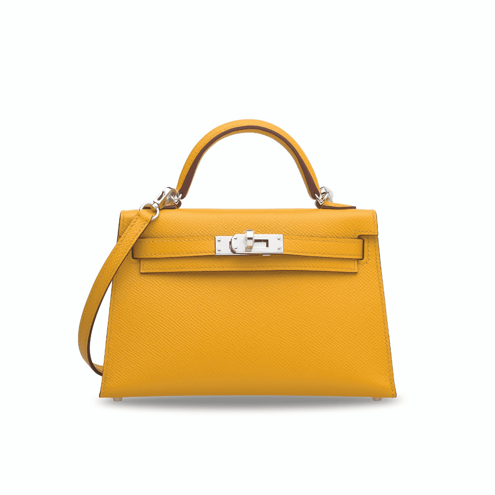 Hermès Amber EPSOM Calfskin Mini Kelly 20cm