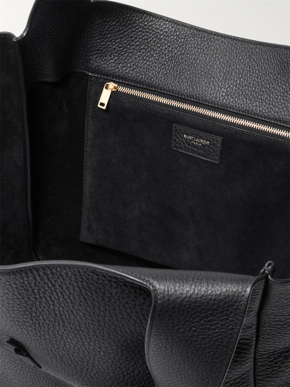 SAINT LAURENT Le 5 À 7 Bea textured-leather tote