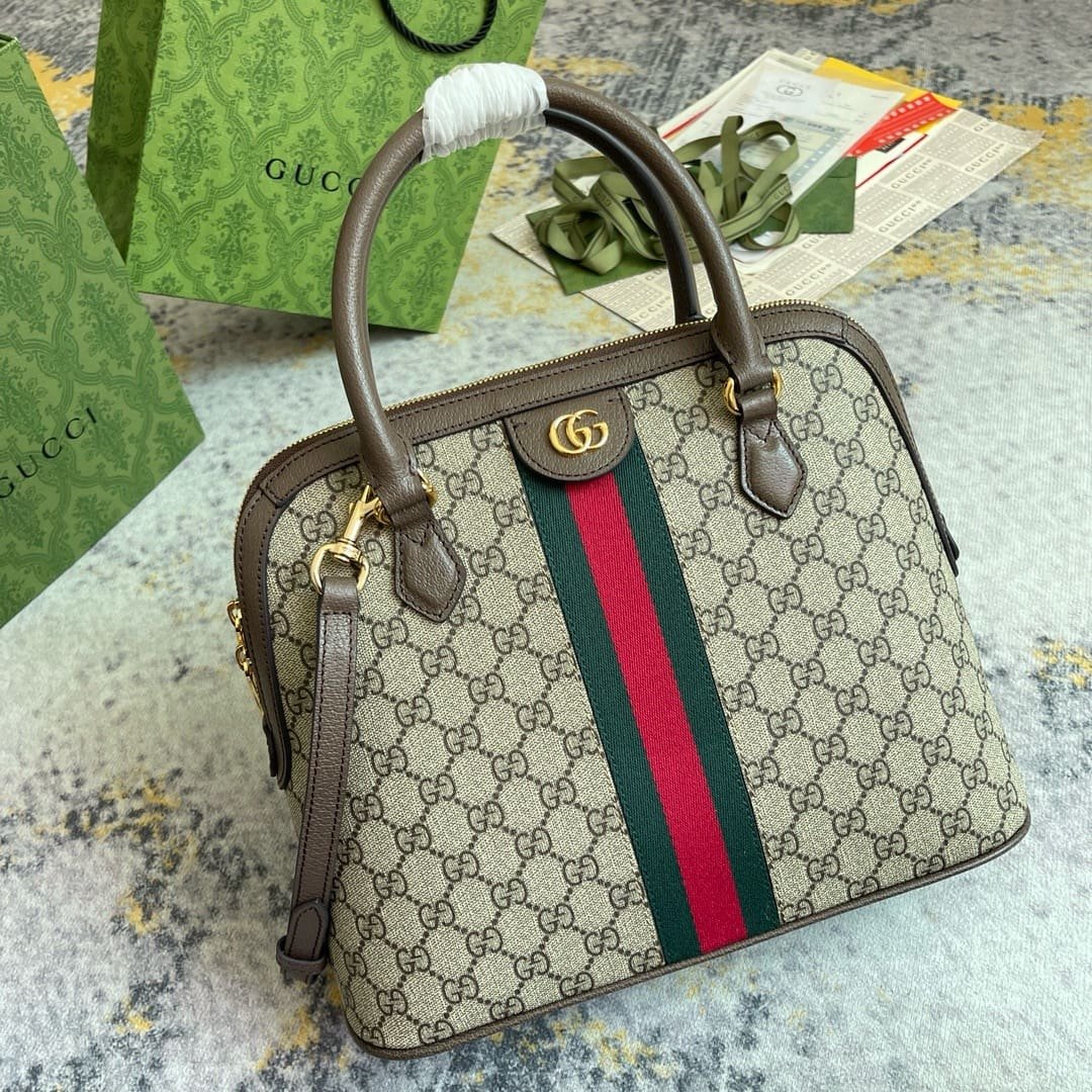 GUCCI OPHIDIA MEDIUM TOP HANDLE BAG