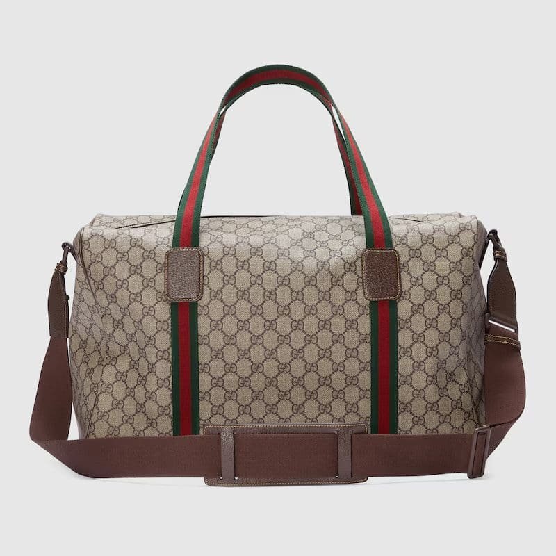 GUCCI MEDIUM DUFFLE BAG WITH WEB